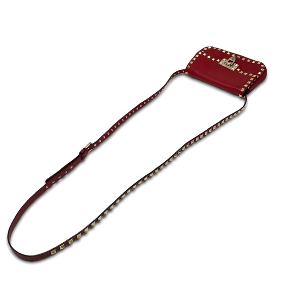Valentino Red Mini Rockstud Bag - Picture 10 of 10